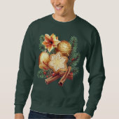 Golden Christmas Star with Cinnamon Sweatshirt (Vorderseite)