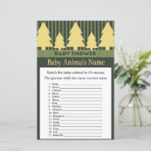 Golden Christmas Tree Baby Animals Name Game (Stehend Vorderseite)