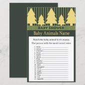 Golden Christmas Tree Baby Animals Name Game (Vorne/Hinten)