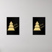 Golden Christmas Tree Bilderwand Sets (Vorderseite)