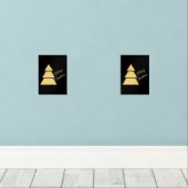 Golden Christmas Tree Bilderwand Sets (Holzboden)