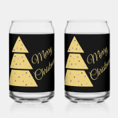 Golden Christmas Tree Drinkware Set Dosenglas (Vorderseite)