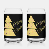 Golden Christmas Tree Drinkware Set Dosenglas (Rückseite)