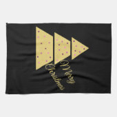 Golden Christmas Tree Geschirrtuch (Horizontal)