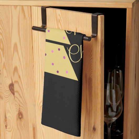 Golden Christmas Tree Geschirrtuch (Drittel gefaltet)