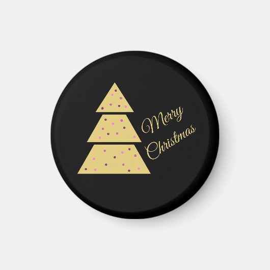 Golden Christmas Tree Magnet (Vorne)