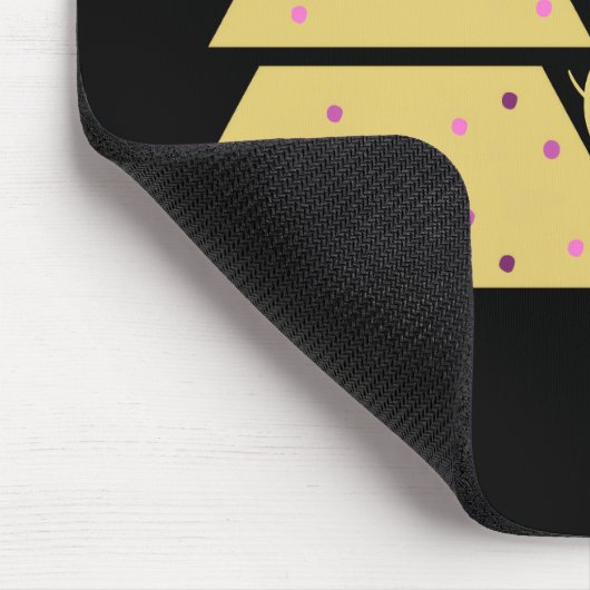 Golden Christmas Tree Mousepad (Ecke)