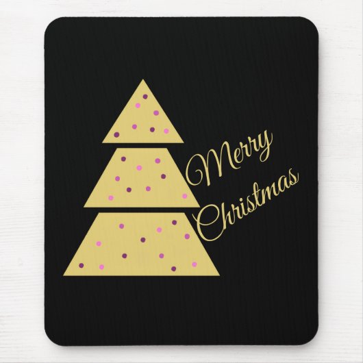 Golden Christmas Tree Mousepad (Vorne)