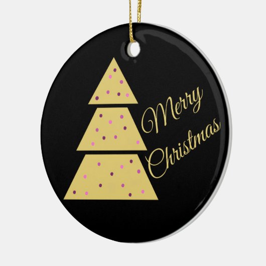 Golden Christmas Tree Ornament (Links)
