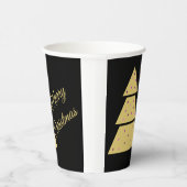 Golden Christmas Tree Paper Cup Pappbecher (Rechts)