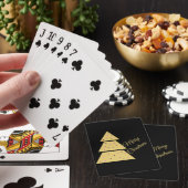 Golden Christmas Tree Playing Cards Spielkarten (In Situ)