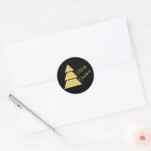 Golden Christmas Tree Sticker (Umschlag)