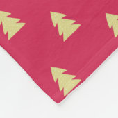 Golden Christmas Trees Fleecedecke (Ecke)