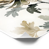 Golden Chrysanthemum Fotodruck (Ecke)