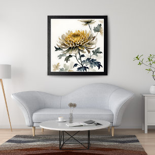 Golden Chrysanthemum Fotodruck