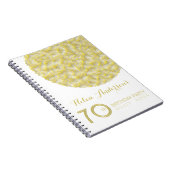Golden Circle 70th Birthday Party Guest Book Notizblock (Rechte Seite)