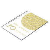 Golden Circle 70th Birthday Party Guest Book Notizblock (Linke Seite)