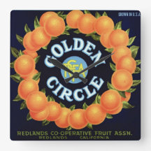 Golden Circle Brand Oranges Crate Label
