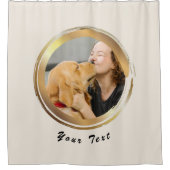 Golden Circle Lounge Moderne Vorhänge (Vorderseite)