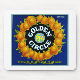 Golden Circle Orange Mousepad