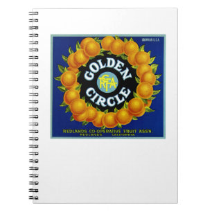Golden Circle Orange Notizblock