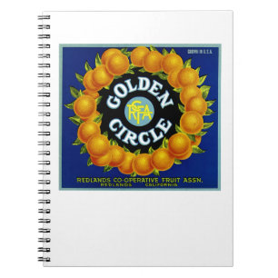 Golden Circle Orange Notizblock