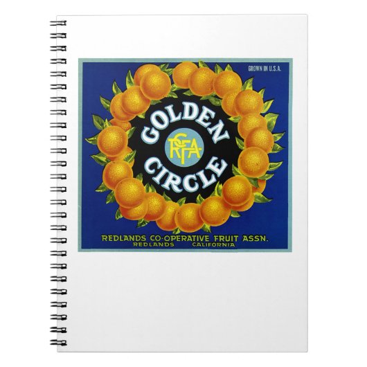 Golden Circle Orange Notizblock (Vorderseite)