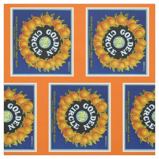 Golden Circle Orange Stoff (Muster)