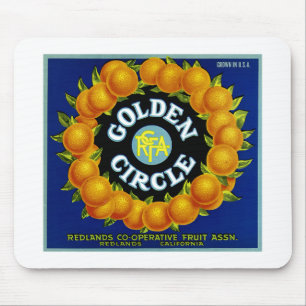 Golden Circle Orangen Mousepad