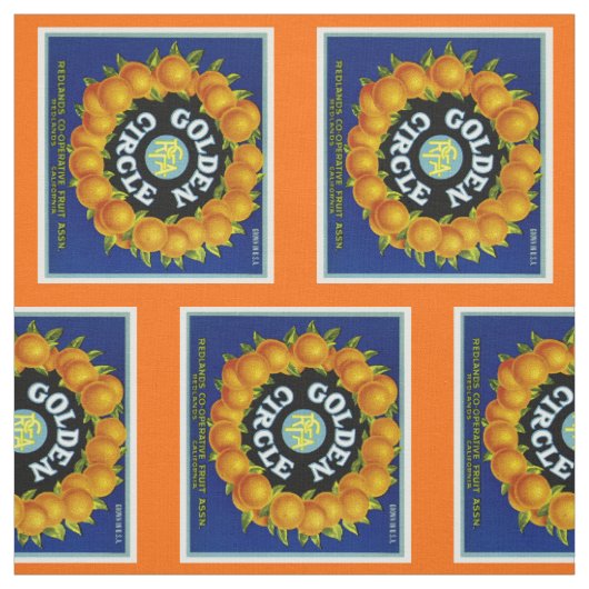 Golden Circle Orangen Stoff (Muster)