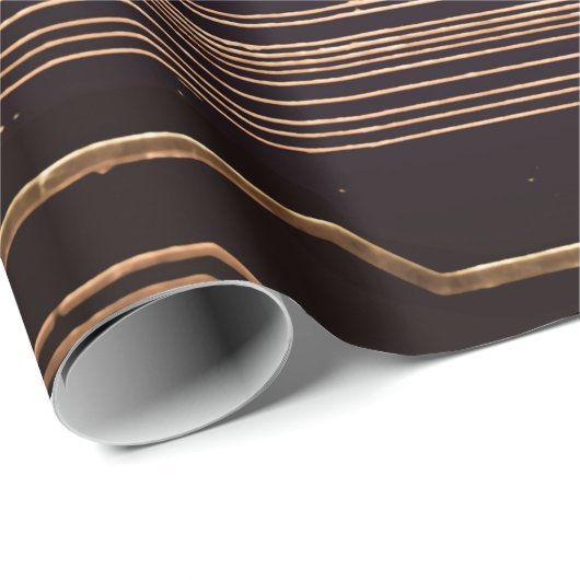 Golden circuit board. Electronic computer hardware Geschenkpapier (Rolleneckpunkt)