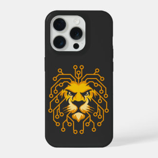 Golden Circuit Lion iPhone 15 Case Pro Hülle
