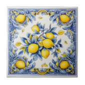 🍋 Golden Citrus Fliese (Vorderseite)