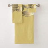 Golden Claddaugh Badhandtuch Set (Insitu)