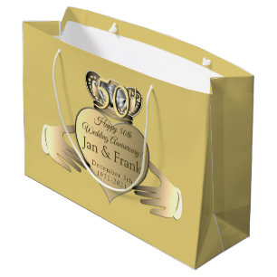 Golden Claddaugh Große Geschenktüte
