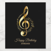 Golden Clef Weinetikett (Einzelnes Label)