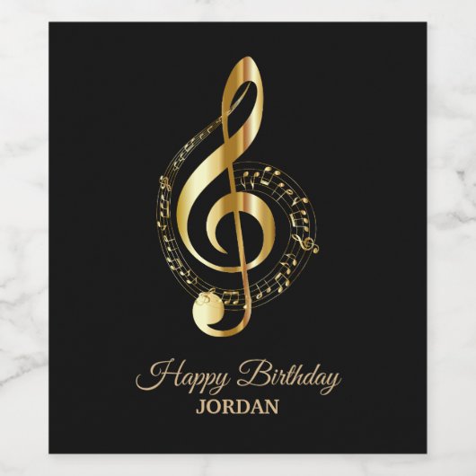 Golden Clef Weinetikett (Einzelnes Label)