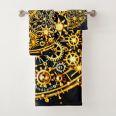 Golden Clockwork Celestial Art Badhandtuch Set (Insitu)