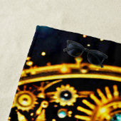 Golden Clockwork Celestial Art Strandtuch (Beispiel)