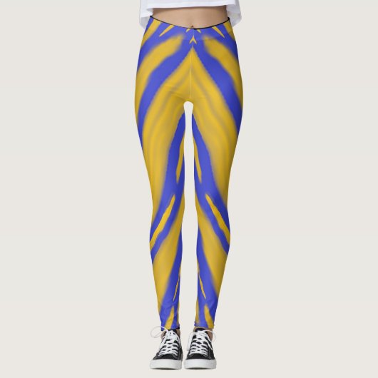 Golden Cloud Wellen Reflexion Leggings (Vorderseite)