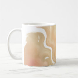 Golden Cloud Whispers Abstract Kaffeetasse