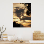 Golden Clouded Sunrise Poster (Küche)