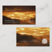 Golden Clouds Business Card Visitenkarte (Vorne/Hinten)