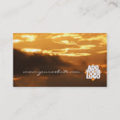 Golden Clouds Business Card Visitenkarte (Rückseite)