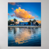 Golden Clouds over Sliema Creek: Morning at Gżira  Poster (Vorne)