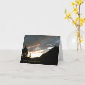 Golden Cloudy Sunset.... Karte (Gelbe Blume)