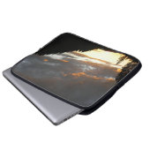 Golden Cloudy Sunset...... Laptopschutzhülle (Vorne Knopf)