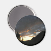 Golden Cloudy Sunset.... Magnet (Vorderseite/Rückseite)