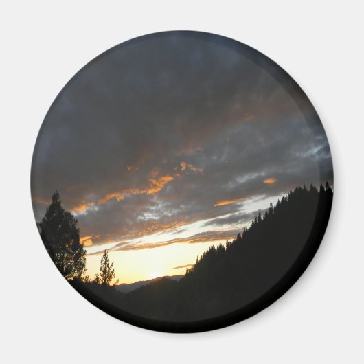 Golden Cloudy Sunset.... Magnet (Vorne)