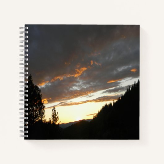 Golden Cloudy Sunset.... Notizblock (Vorderseite)